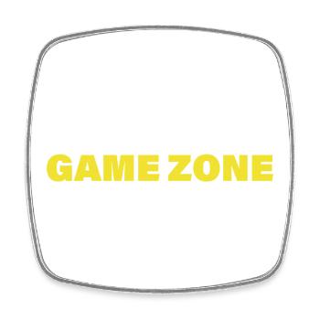 GAME ZONE - Square fridge magnet - white - Front