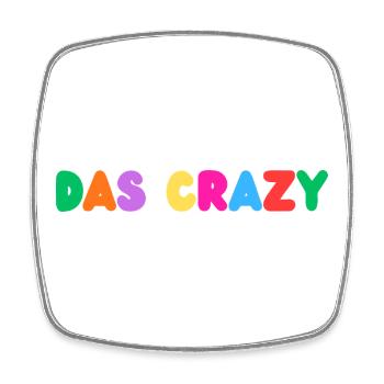 The Crazy - Square fridge magnet - white - Front