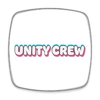Unity Crew Graffiti Color Bubble - Square fridge magnet - white - Front