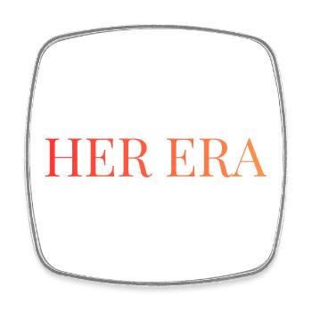 Her era  - Viereckiger Kühlschrankmagnet - Weiß - Vorne