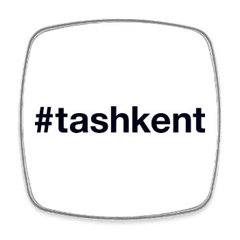 Tashkent Taschkent Uzbekistan Usbekistan - Viereckiger Kühlschrankmagnet - Weiß - Vorne
