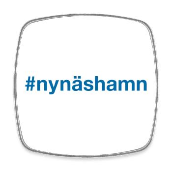Nynäshamn Sverige Suède Schweden - Magnet carré - blanc - Devant