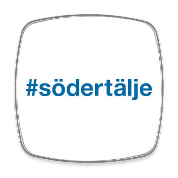Södertälje Sverige Sweden Schweden - Square fridge magnet - white - Front