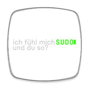 Ich fühl mich SUDO und du so? | Lustig Informatik - Viereckiger Kühlschrankmagnet - Weiß - Vorne