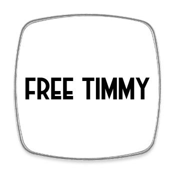 Free Timmy saves the humpback whale - Square fridge magnet - white - Front