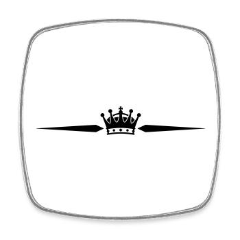 Majesté Héritière - Magnet carré - blanc - Devant