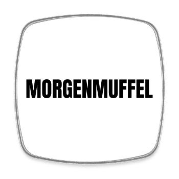 Morgenmuffel Definition Style - Viereckiger Kühlschrankmagnet - Weiß - Vorne