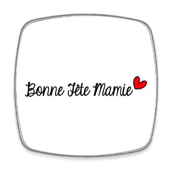 MAMIE. MAMAN. GRAND-MERE. FÊTE DES MÈRES - Magnet carré - blanc - Devant