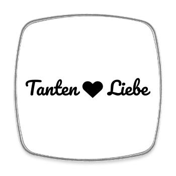 Tanten Liebe –Geschenk für die beste Tante - Viereckiger Kühlschrankmagnet - Weiß - Vorne