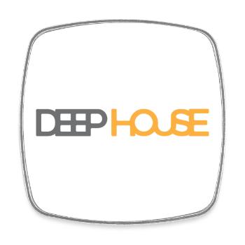 Deep House Remix Sommerfestival Tanzclub - Viereckiger Kühlschrankmagnet - Weiß - Vorne