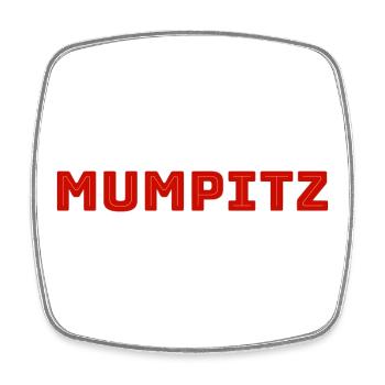 Alles totaler Mumpitz! - Viereckiger Kühlschrankmagnet - Weiß - Vorne