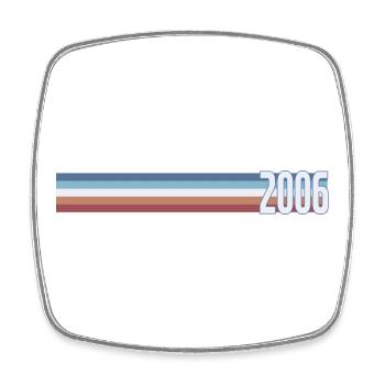 Vintage Coffee 20 Year Old Twenties Party 2006 - Square fridge magnet - white - Front