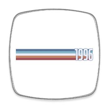Vintage Coffee 30 Jahre Dreißiger Party 1996 - Viereckiger Kühlschrankmagnet - Weiß - Vorne