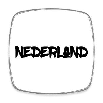 Niederlande - Nederland - Netherlands - Lion Löwe - Viereckiger Kühlschrankmagnet - Weiß - Vorne