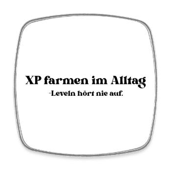 farmen_im_Alltag - Viereckiger Kühlschrankmagnet - Weiß - Vorne