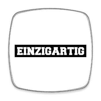 einzigartig - Viereckiger Kühlschrankmagnet - Weiß - Vorne