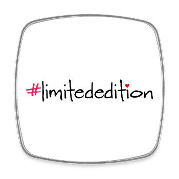 Édition limitée Hashtag Slogan Shirt - Magnet carré - blanc - Devant
