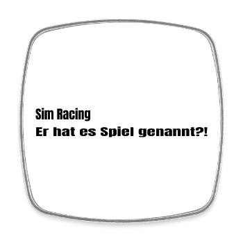 Er hat es Spiel genannt - Viereckiger Kühlschrankmagnet - Weiß - Vorne
