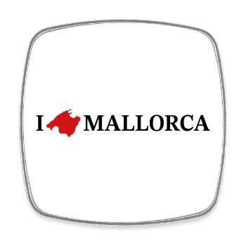 I love Mallorca - Square fridge magnet - white - Front