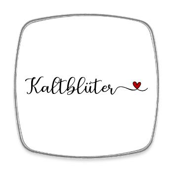 Kaltblüter - Viereckiger Kühlschrankmagnet - Weiß - Vorne