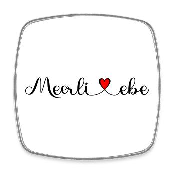 Meerliebe - Geschenke für Freunde und Familie - Viereckiger Kühlschrankmagnet - Weiß - Vorne