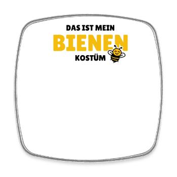 Das ist mein Bienenkostüm - Viereckiger Kühlschrankmagnet - Weiß - Vorne