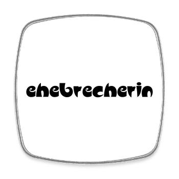 Ehebrecherin | Ehebrecher | fremd gehen | betrügen - Magnet carré - blanc - Devant