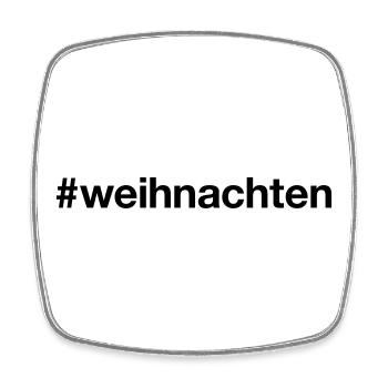 WEIHNACHTEN Hashtag christmas - Viereckiger Kühlschrankmagnet - Weiß - Vorne