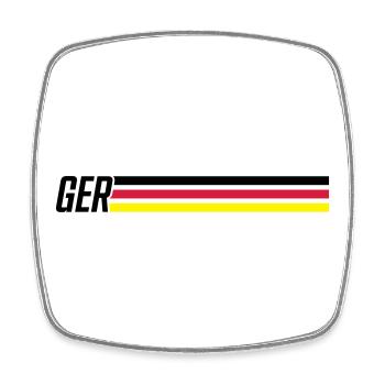 germany team deutschland - Magnet carré - blanc - Devant