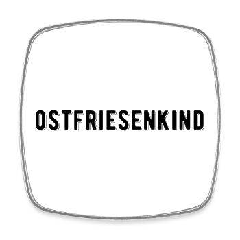 Ostfriesenkind Ostfriesland Nordsee Küste Heimat - Viereckiger Kühlschrankmagnet - Weiß - Vorne