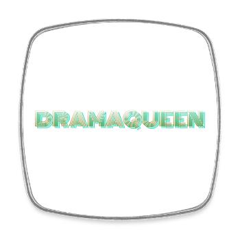 Drama Queen - Square fridge magnet - white - Front