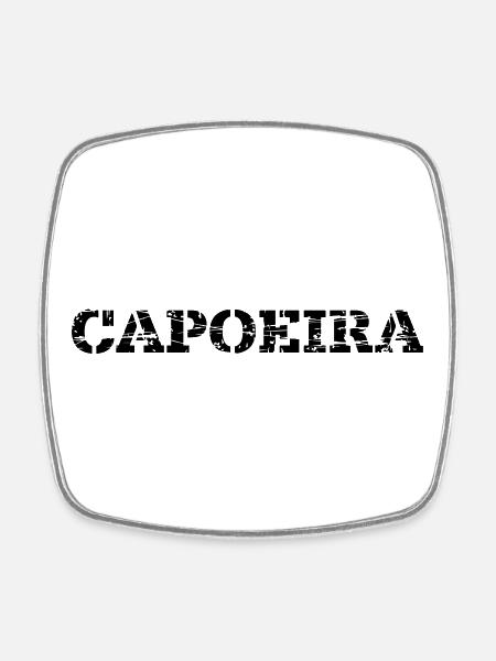 Capoeira - Magnet carré - blanc
