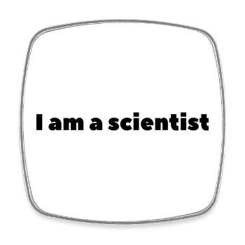 Im a scientist - Viereckiger Kühlschrankmagnet - Weiß - Vorne