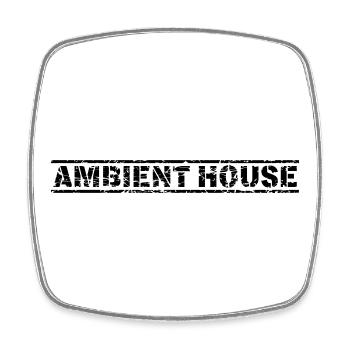 Ambient House - Viereckiger Kühlschrankmagnet - Weiß - Vorne