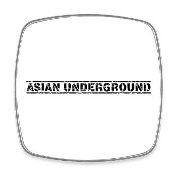 Asian Underground - Square fridge magnet - white - Front