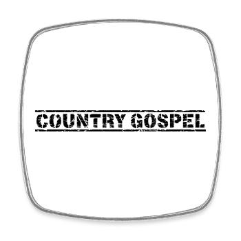 Country Gospel - Viereckiger Kühlschrankmagnet - Weiß - Vorne