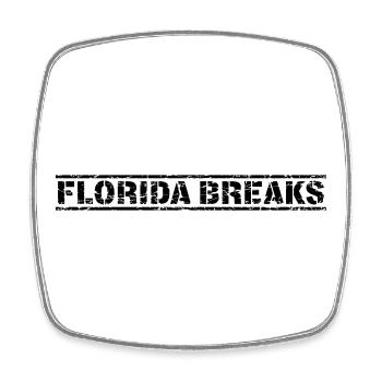 Florida Breaks - Square fridge magnet - white - Front