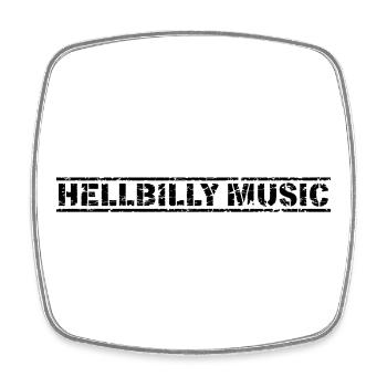 Hellbilly Music - Viereckiger Kühlschrankmagnet - Weiß - Vorne