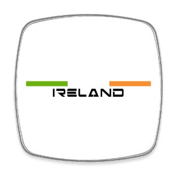 flag Ireland flag - Square fridge magnet - white - Front