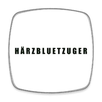Härzbluetzuger Kanton Zug - Viereckiger Kühlschrankmagnet - Weiß - Vorne