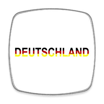 Deutschland Design - Viereckiger Kühlschrankmagnet - Weiß - Vorne