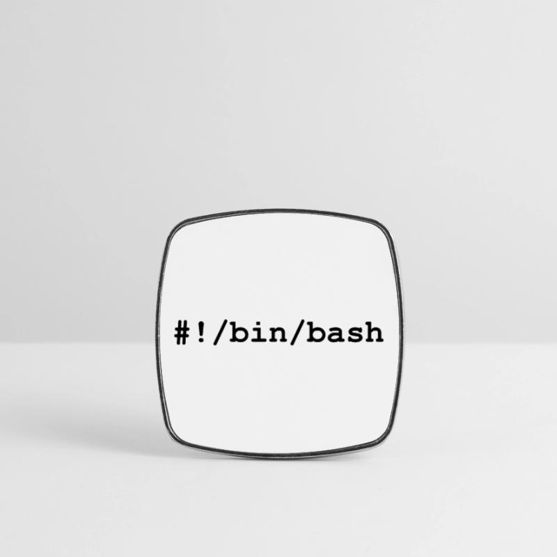Bash / Bourne-Again Shell unter Linux und Unix Viereckiger Kühlschrankmagnet
