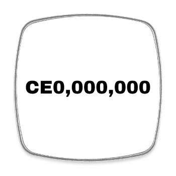 The Corner Office CEO,leader,entrepreneur,founder - Viereckiger Kühlschrankmagnet - Weiß - Vorne