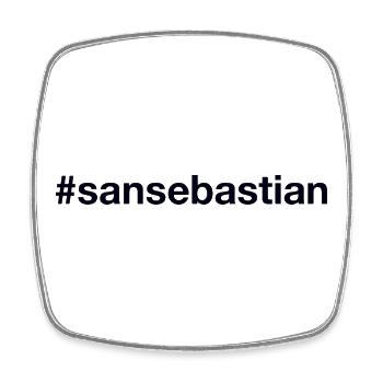 San Sebastian, Spain, Spain - Square fridge magnet - white - Front