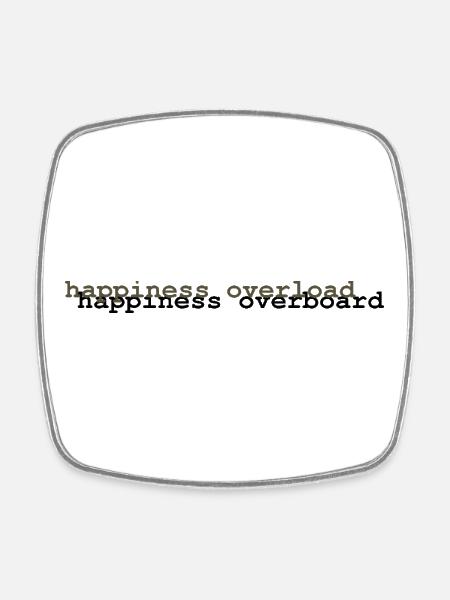 Parler de sentiments 4 - Magnet carré - blanc