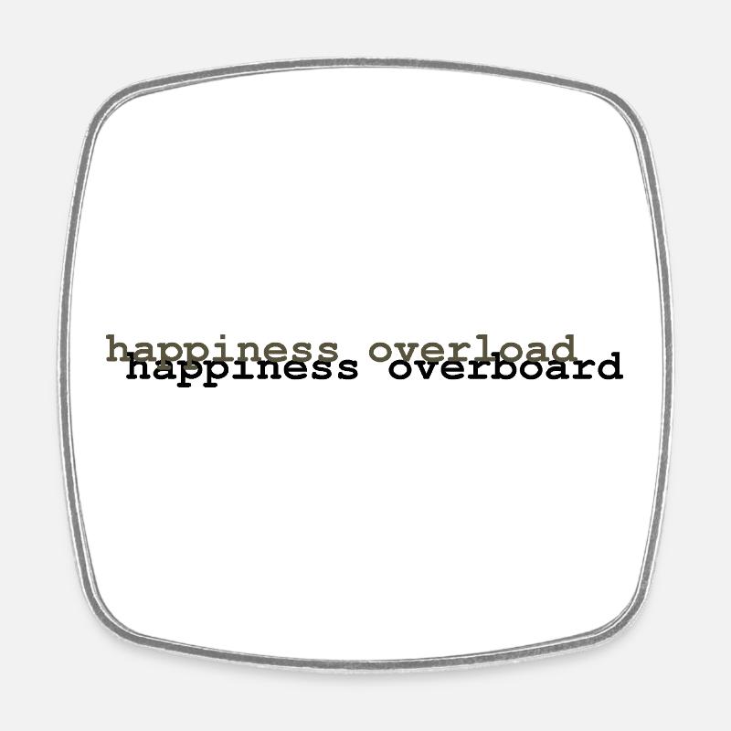 Parler de sentiments 4 - Magnet carré - blanc