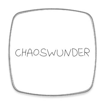 Chaoswunder - Viereckiger Kühlschrankmagnet - Weiß - Vorne