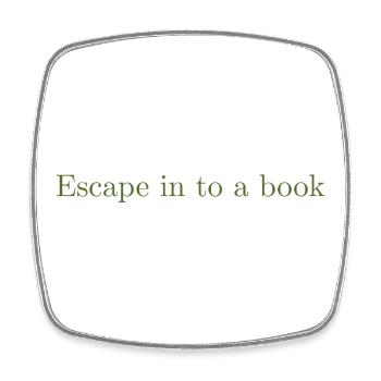 Escape in to a book - Olivegreen - Square fridge magnet - white - Front