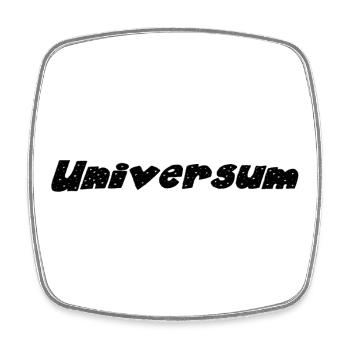 UNIVERSUM Abstract Whiversum Motif Print - Square fridge magnet - white - Front