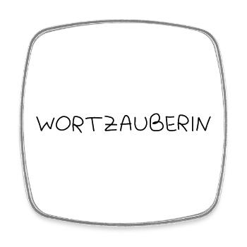 Wortzauberin - Viereckiger Kühlschrankmagnet - Weiß - Vorne